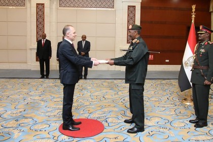 Ambassador Deyan Katrachev presented his credentials to the President of the Transitional Sovereign Council of the Republic of Sudan